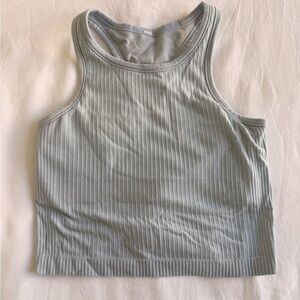 Lululemon Light Blue Workout Ribbed Women's Tank Top